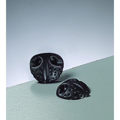 Dyrenæser 14 mm - Sorte 4-pak Limet - Næser & øjne, Dekorationmateriale, Hobbymateriale, Håndværk