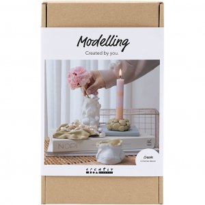 DIY Kit Modellera Vaser och Ljushållare Beige, Elfenben & Råvit 4 st DIY Kit Modellera Vaser och Ljushållare Beige, Elfenben & Råvit 4 st