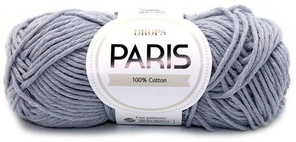 DROPS Paris Uni Colour garn - 50g - Ljus blålila (32) DROPS Paris Uni Colour garn - 50g - Ljus blålila (32)