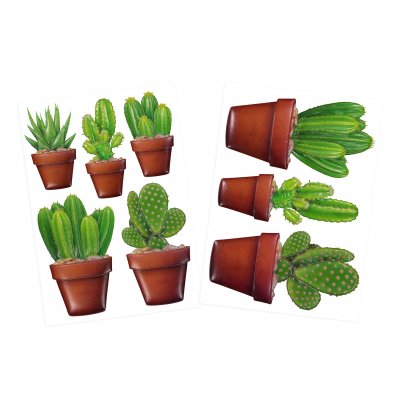 Stora stickers - kaktusar