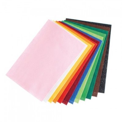 Filt Sheet 30 x 45 cm x 3,0 mm - hvit 550 g / m 100% polyester