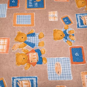 Vaxduk PVC med Nalle 140 cm