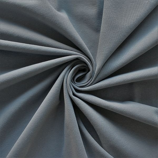 Bomullsstretchjersey Basic 2 – 150 cm - Mörkgrå - Bomullsstrech, Bomullstyg, Tyger