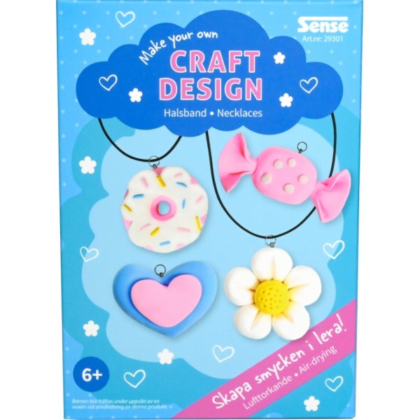 Smyckeskit lera halsband - g�r egna berlocker