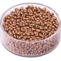 Rocaillep�rlor 2,5 mm, 17 g, r�dguld matt