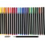 Colortime Fineliner Tusch - mixade frger - 24 st