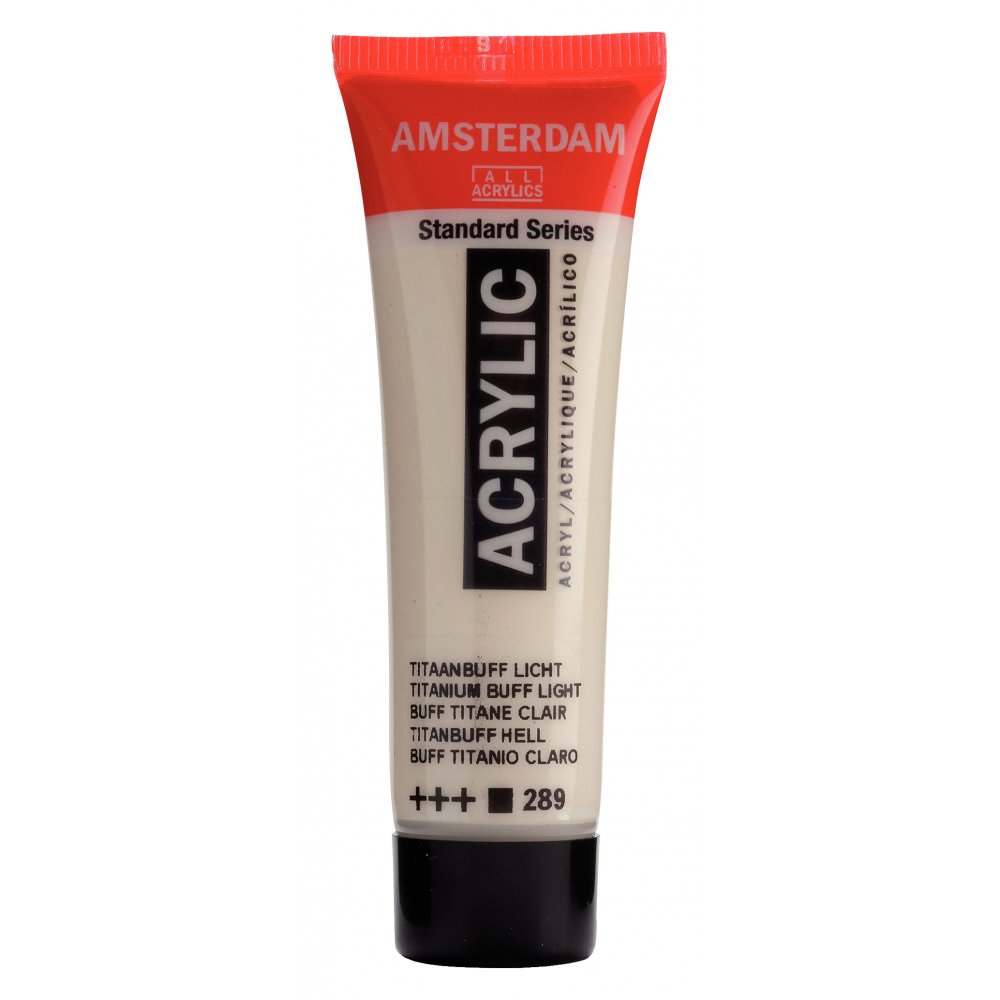 Akrylmaling Amsterdam 20 ml - Titan.Buff Lt - Akrylfarver, Kunstnerfarver