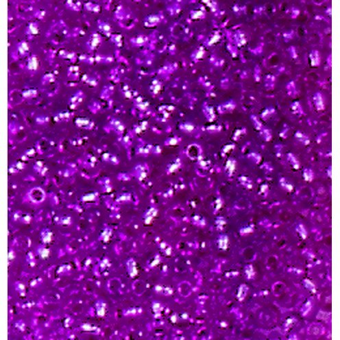 Rocaillespärlor silverlinjerade - lila Rocaillespärlor silverlinjerade - lila