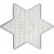 Perleplader - klare - stjerneform