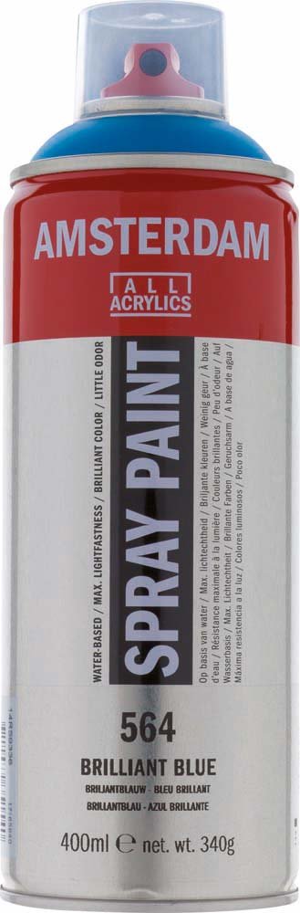 Amsterdam Spray 400 ml - Brilliant Blue - Spraydåser, Spraymaling, Hobbyfarve