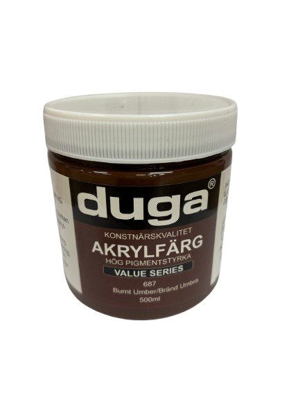 F�rg akryl 500ml -Br�nd Umbra