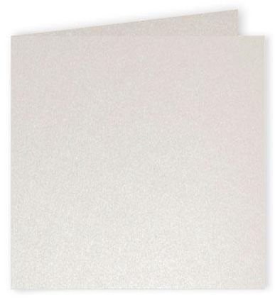 Pollen Dobbeltkort 160 x 160- 25-pack - Skimrende hvit