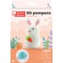 Gör-det-själv-kit för pompom-kanin Gör-det-själv-kit för pompom-kanin