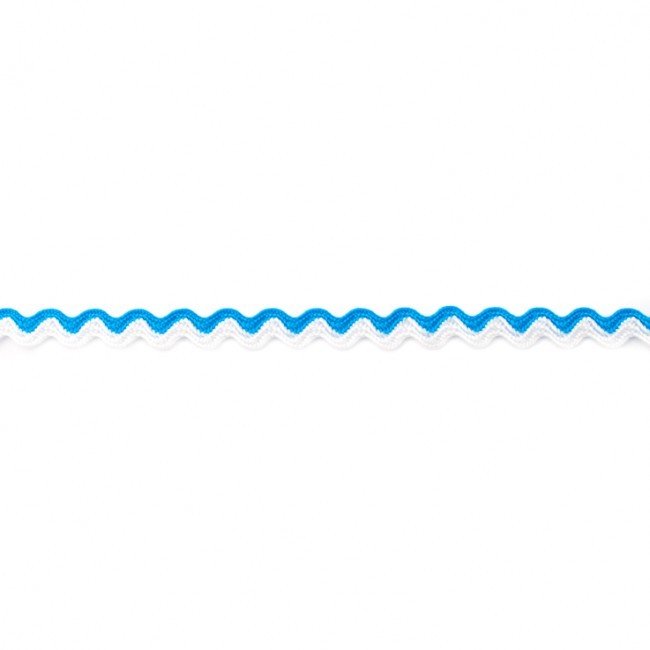 Dekorbånd - Ric Rac Hip-Line 8 mm - Vandblå - Dekorationsbånd - Øvrige, Bånd & dekorationsbånd, Tekstilbånd & snor