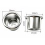 Ljushållare 13 mm silver - 25-pack Ljushållare 13 mm silver - 25-pack