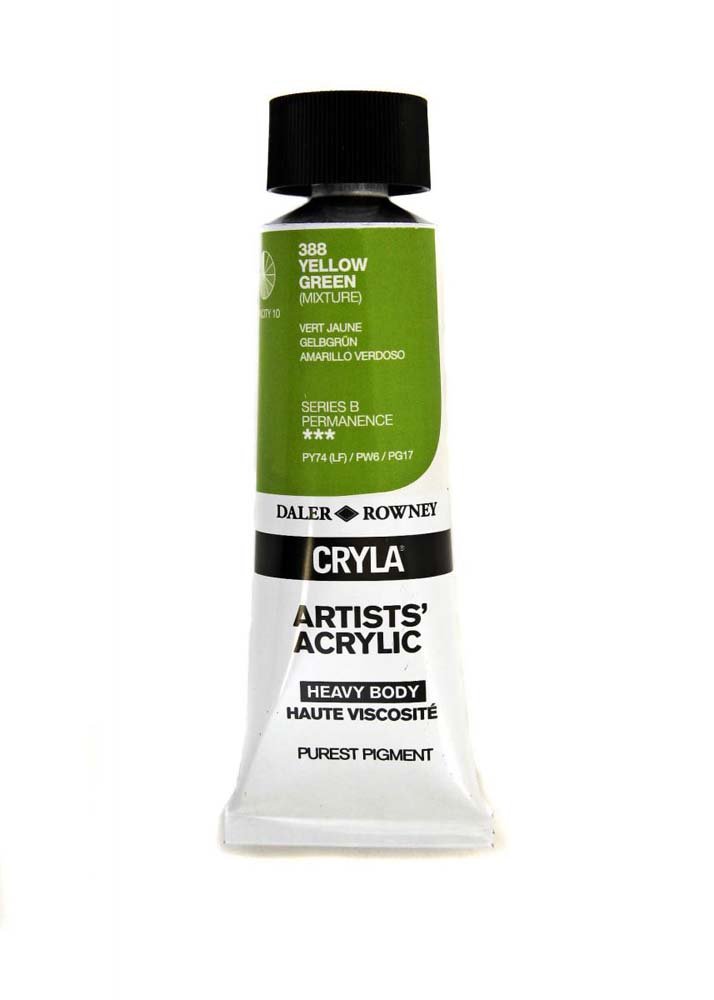 Akrylfärg Cryla 75ml - Yellow Green - Akrylfärger, Konstnärsfärger