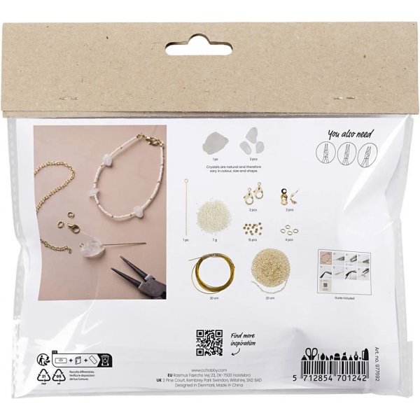 Mini DIY Kit Smycken, Armband i bergskristall Mini DIY Kit Smycken, Armband i bergskristall