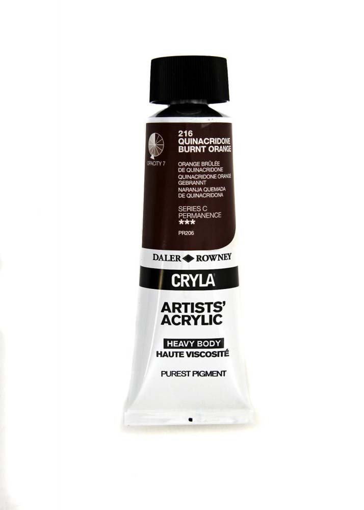 Akrylfärg Cryla 75ml - Quinacridone Burnt Orange - Akrylfärger, Konstnärsfärger
