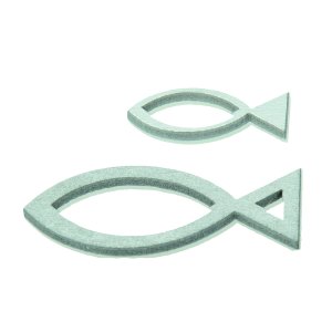 Dekor trä 50 x 20 / 30 x 12 mm - silver 24 st. Fisk blandade Dekor trä 50 x 20 / 30 x 12 mm - silver 24 st. Fisk blandade