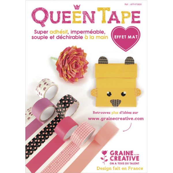 Queen tejp lila moln 48 mm x 8 m Queen tejp lila moln 48 mm x 8 m
