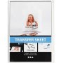 Transferark - transparent - till ljusa textilier - 5 ark