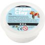 Foam Clay - vit - glitter - 35 g