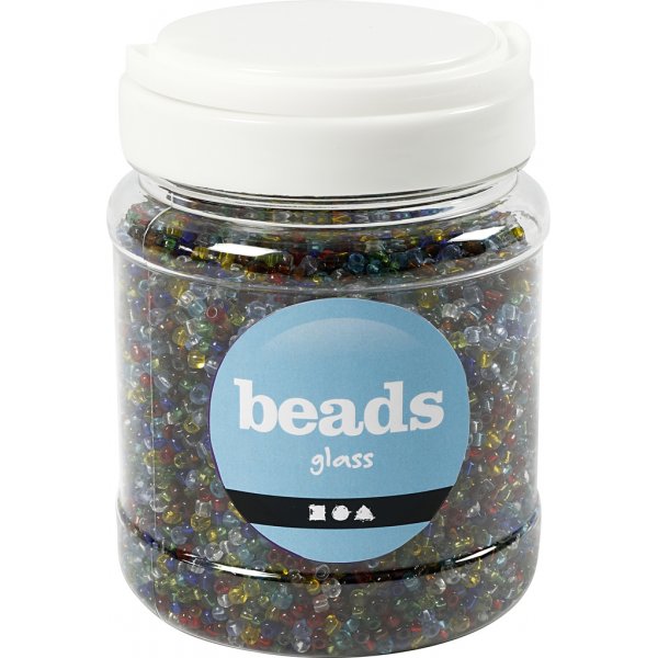 Rocaillepärlor - Blank transparent - 1000 g Rocaillepärlor - Blank transparent - 1000 g