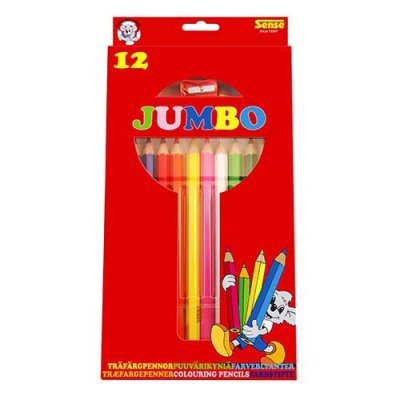 Färgpennor Jumbo Sense - 12 pennor