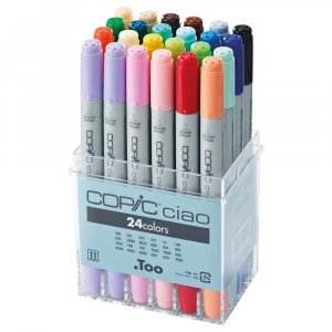 Copic Ciao st - 24 penne - Basisfarver