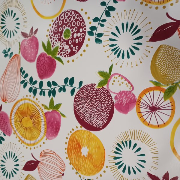 Vaxduk PVC Fruit party 140 cm