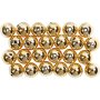 Vaxpärlor 8 mm Guld 50 st Vaxpärlor 8 mm Guld 50 st
