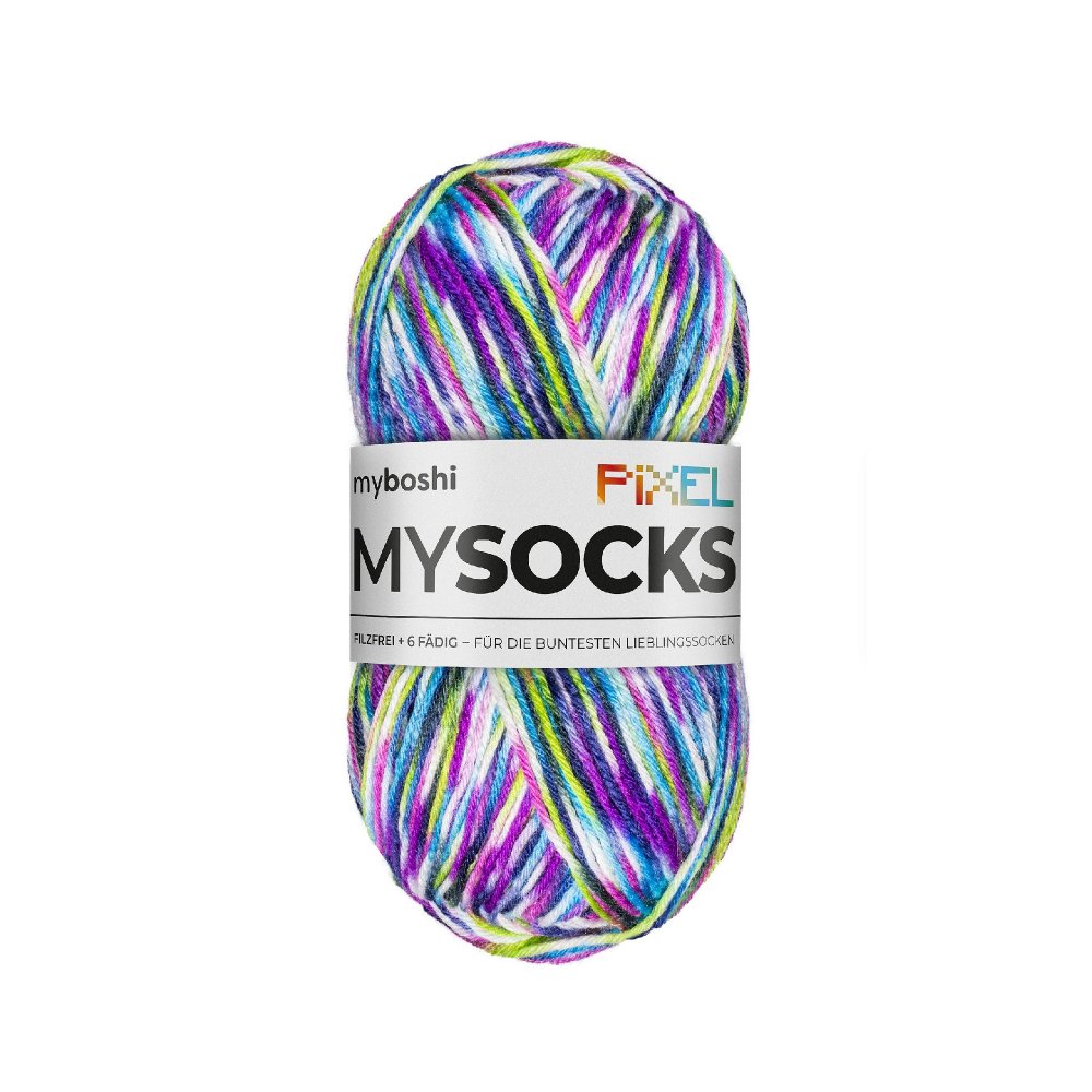 Myboshi Mysocks Pixel - 150 g - Dotty - Myboshi Garn, Garn, Sticka & virka