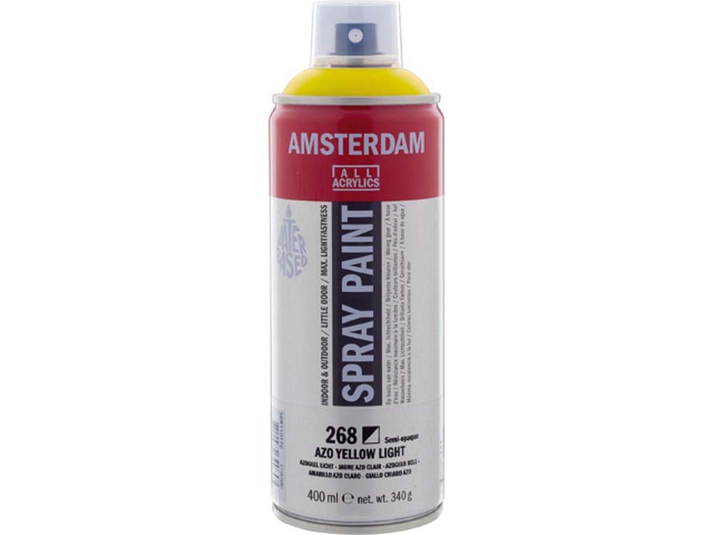 Amsterdam Spray 400 ml - Azo Yellow Light - Spraydåser, Spraymaling, Hobbyfarve
