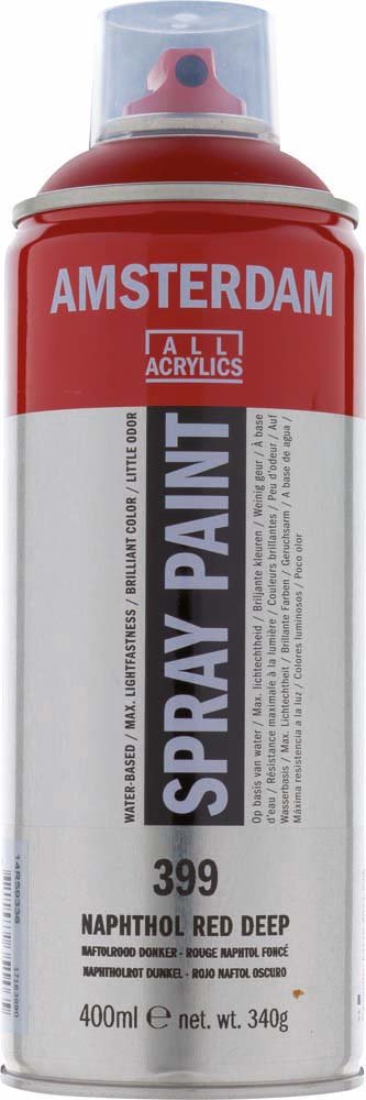 Amsterdam Spray 400 ml - Naphthol Red Deep - Spraydåser, Spraymaling, Hobbyfarve