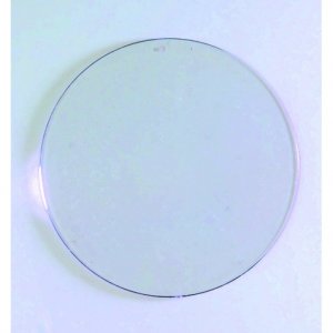 Plastvedhæng 100 mm - Krystalklar, Rund, Flad (PS)