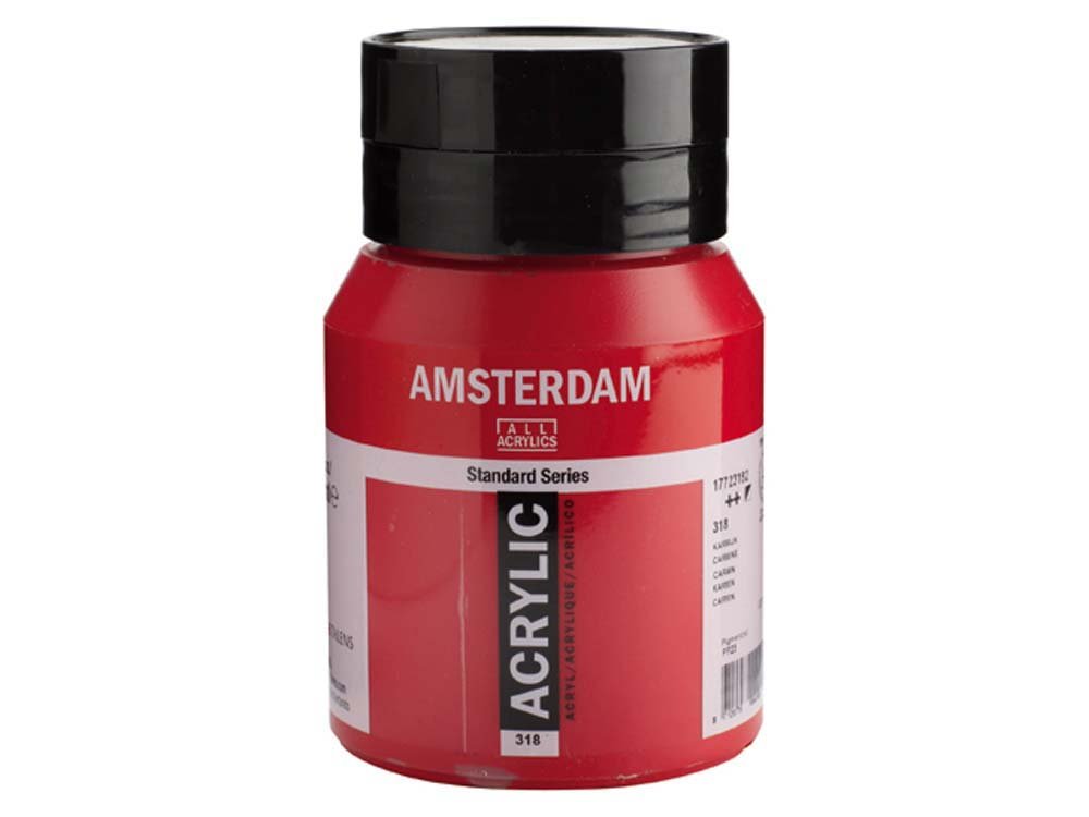Amsterdam Akrylmaling 500 ml - Carmine - Akrylfarver, Kunstnerfarver
