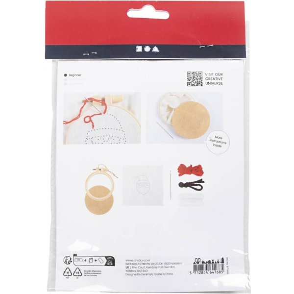 Mini DIY Kit Broderi - Jultomte Mini DIY Kit Broderi - Jultomte
