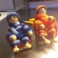 Kundbild Liten dockfigur sisal 11 cm: Roliga att sticka kläder till i...
