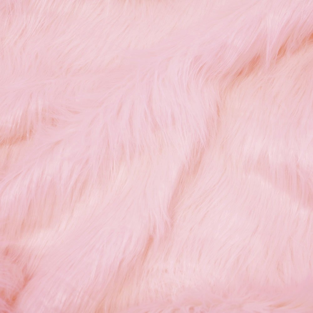 Gorillapels - Light Pink - Imiteret pels, Kunstlæder, Stof