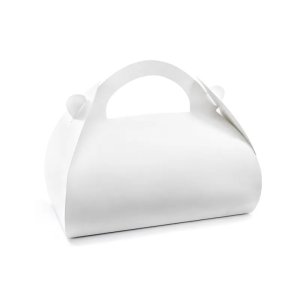 Papirkageposer 16 x 8,5 x 9,5 cm hvide - 10-pak Papirkageposer 16 x 8,5 x 9,5 cm hvide - 10-pak