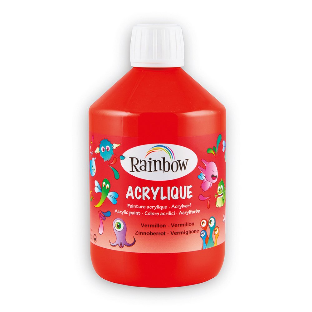 Akrylfärg Rainbow 500 ml - Vermillion - Akrylfärger, Konstnärsfärger