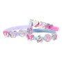 Armbandset enh�rning - 3 armband med 18 berlocker