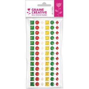 Epoxistickers julmix 12 mm, 78-pack Epoxistickers julmix 12 mm, 78-pack