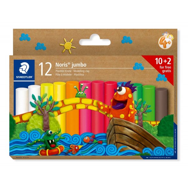 Noris Junior modellervoks assorterede farver - 12-pak Noris Junior modellervoks assorterede farver - 12-pak