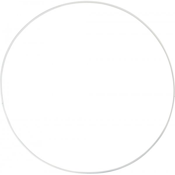 Metallring - vit - Ø30 cm - 5 st Metallring - vit - Ø30 cm - 5 st