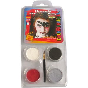 Ansiktsmalingssett Eulenspiegel Dracula blandede farger 1 sett Ansiktsmalingssett Eulenspiegel Dracula blandede farger 1 sett