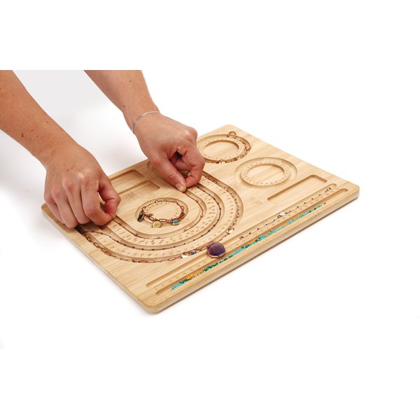P�rlbr�da i bambu 35 x 28,5 cm