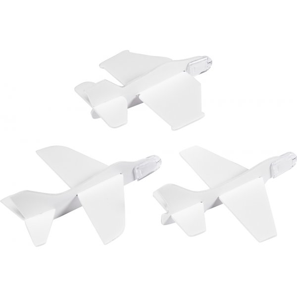 Flygplan - vit - 3 st Flygplan - vit - 3 st