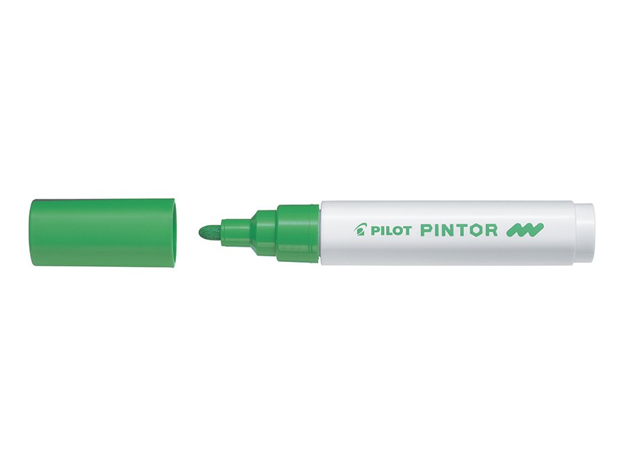 Fiberpen Pilot Pintor - (Medium) - Lysegrøn - Fiberpenne, Penne, Penne, kridt & tusch