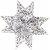 Stjernestrips - gull - hvit - 6,5+11,5 cm, 48 strips